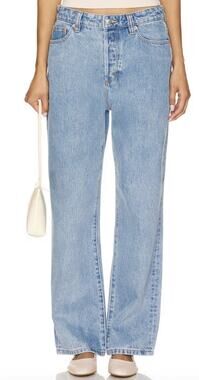 Rolla's Super Loose Jeans Vtg Blue High Rise Wide Leg Baggy Button Fly NWT 30
